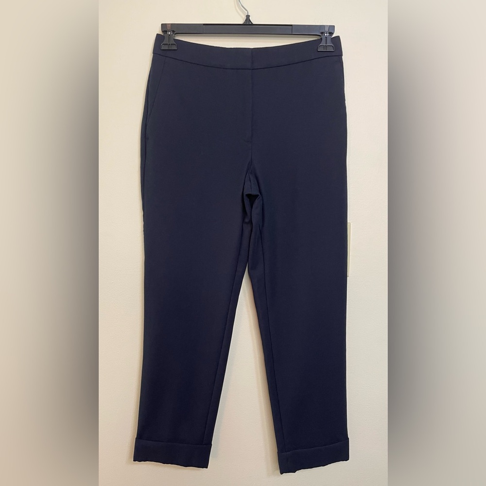 Ann Taylor Women’s Curvy Fit Trousers Pant Casual Dress Navy Stretch Size 4